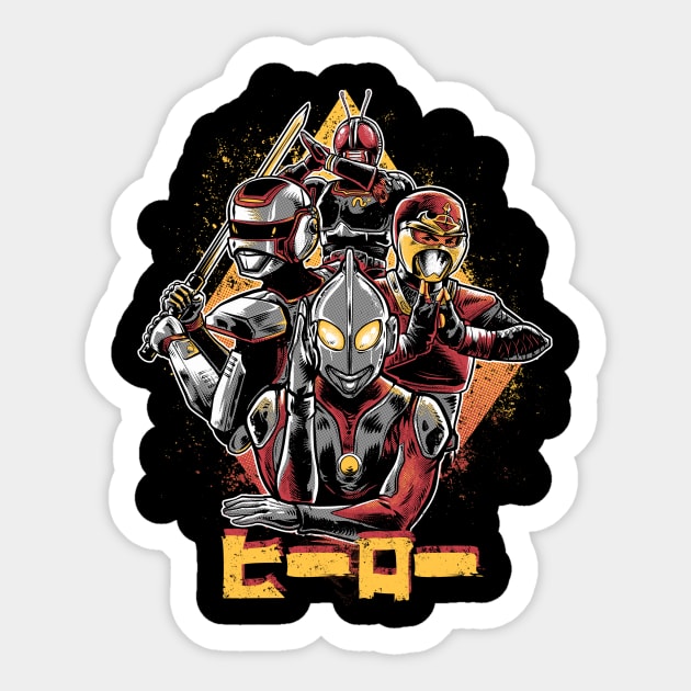 Tokusatsus Sticker by studioyumie